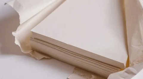 Unbleached printer paper ,paper without white pigment Stock Photos