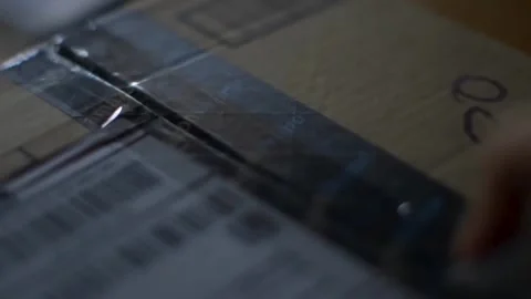 Unboxing of Amazon delivery package. Stock-Footage 278017508