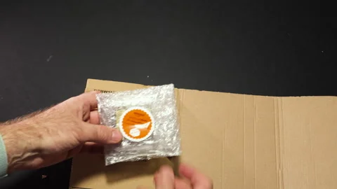 Unboxing Intel CPU from Amazon Warehouse Package Stock Footage 303428340