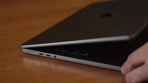 Unboxing a MacBook Pro for the first time. Stock Footage 249263768