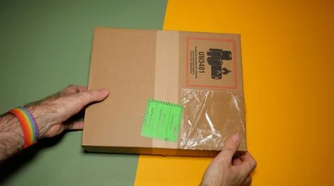 Unboxing package of the best Apple Computers AirPods Max over-ear headphones  Foto stock