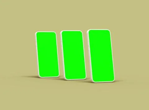 Unbranded Smartphone Template with Customizable Design for UI/UX Product Stock Illustration