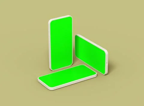 Unbranded Smartphone Template with Customizable Design for UI/UX Product Illustrazione stock