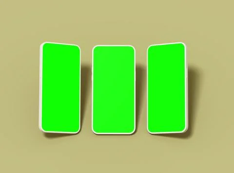 Unbranded Smartphone Template with Customizable Design for UI/UX Product Stock Illustration