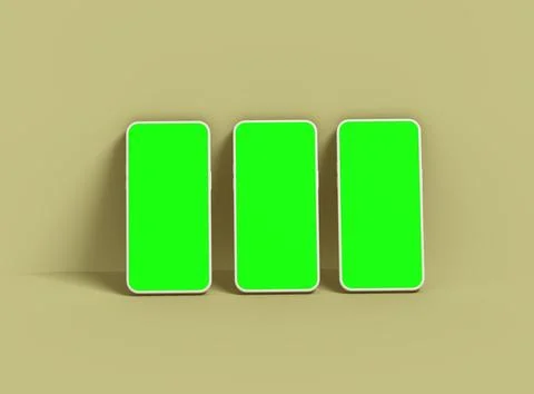 Unbranded Smartphone Template with Customizable Design for UI/UX Product Stock Illustration