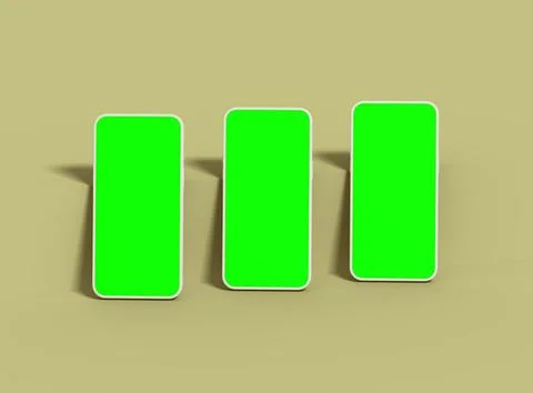 Unbranded Smartphone Template with Customizable Design for UI/UX Product Stock Illustration