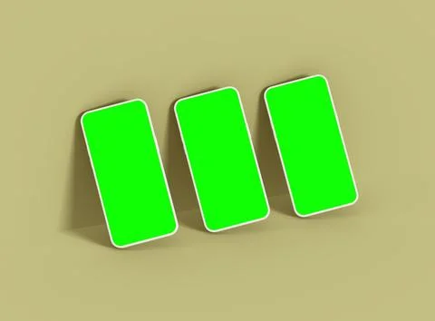 Unbranded Smartphone Template with Customizable Design for UI/UX Product Stock Illustration