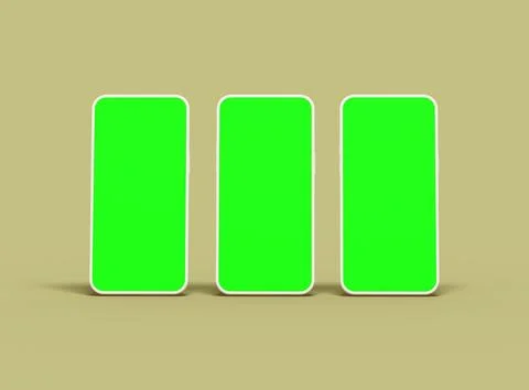 Unbranded Smartphone Template with Customizable Design for UI/UX Product Stock Illustration
