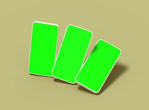 Unbranded Smartphone Template with Customizable Design for UI/UX Product Stock Illustration