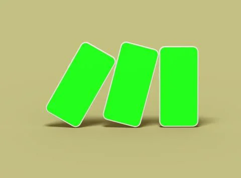 Unbranded Smartphone Template with Customizable Design for UI/UX Product Stock Illustration