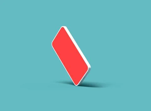 Unbranded Smartphone Template with Customizable Design for UI/UX Product Stock Illustration
