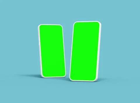Unbranded Smartphone Template with Customizable Design for UI/UX Product Illustrazione stock