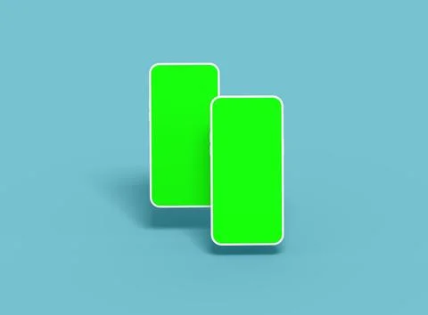 Unbranded Smartphone Template with Customizable Design for UI/UX Product Stock Illustration