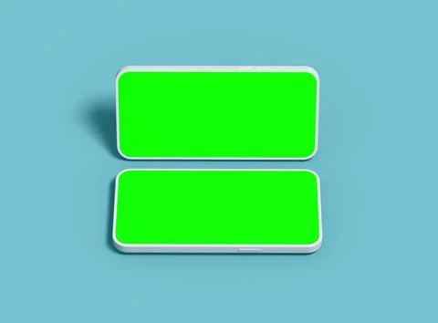 Unbranded Smartphone Template with Customizable Design for UI/UX Product Illustrazione stock