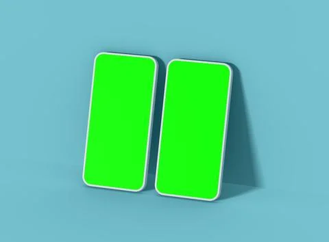 Unbranded Smartphone Template with Customizable Design for UI/UX Product Illustrazione stock