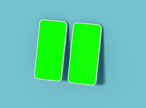 Unbranded Smartphone Template with Customizable Design for UI/UX Product Stock Illustration