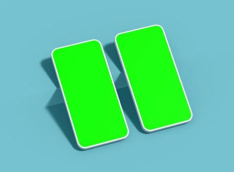 Unbranded Smartphone Template with Customizable Design for UI/UX Product Illustrazione stock