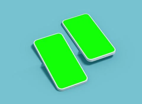 Unbranded Smartphone Template with Customizable Design for UI/UX Product Stock Illustration
