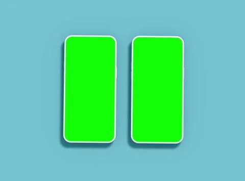 Unbranded Smartphone Template with Customizable Design for UI/UX Product Stock Illustration