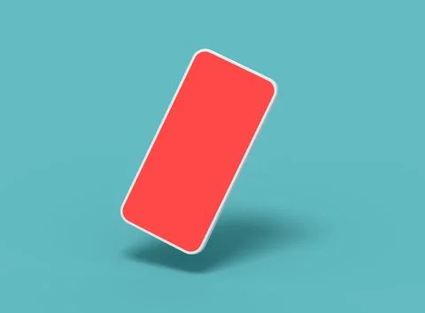Unbranded Smartphone Template with Customizable Design for UI/UX Product Stock Illustration