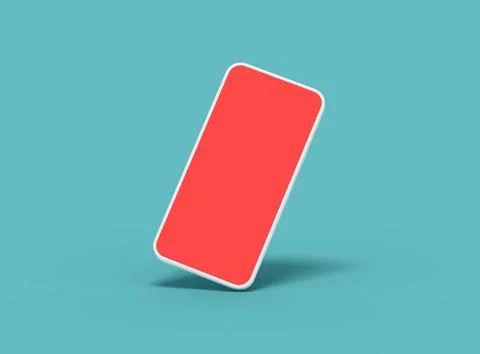 Unbranded Smartphone Template with Customizable Design for UI/UX Product Stock Illustration