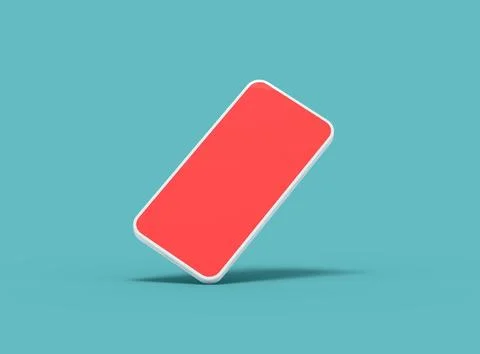 Unbranded Smartphone Template with Customizable Design for UI/UX Product Illustrazione stock