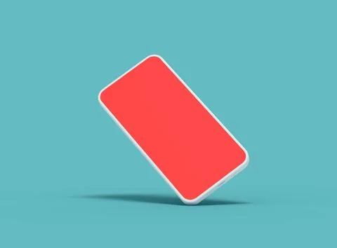 Unbranded Smartphone Template with Customizable Design for UI/UX Product Stock Illustration