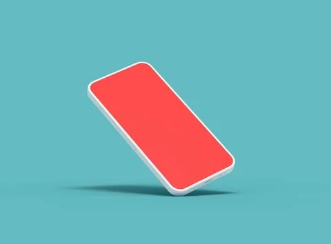 Unbranded Smartphone Template with Customizable Design for UI/UX Product Illustrazione stock