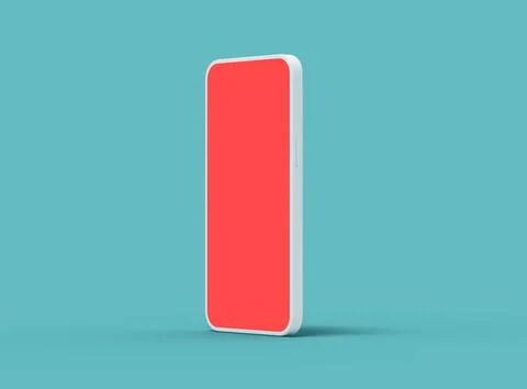 Unbranded Smartphone Template with Customizable Design for UI/UX Product Stock Illustration