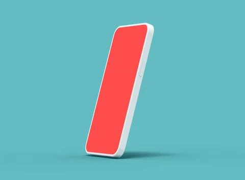 Unbranded Smartphone Template with Customizable Design for UI/UX Product Stock Illustration