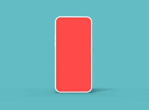 Unbranded Smartphone Template with Customizable Design for UI/UX Product Stock Illustration