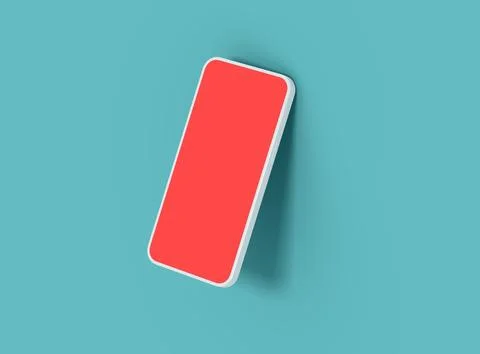 Unbranded Smartphone Template with Customizable Design for UI/UX Product Stock Illustration
