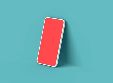 Unbranded Smartphone Template with Customizable Design for UI/UX Product Stock Illustration