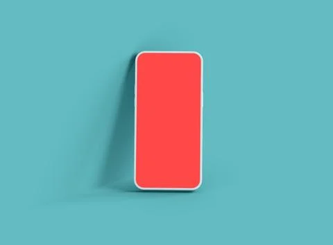 Unbranded Smartphone Template with Customizable Design for UI/UX Product Stock Illustration