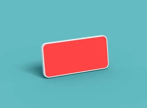 Unbranded Smartphone Template with Customizable Design for UI/UX Product Stock Illustration