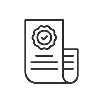 UNC Authenticator, icon in line design. UNC Authenticator, secure Stock Illustration