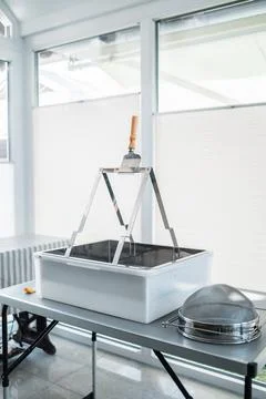Uncapping Tray with Capping Scratcher on Top and Sieve to Harvest Honey Stock Photos