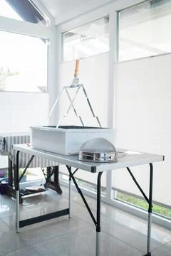 Uncapping Tray with Capping Scratcher on Top and Sieve to Harvest Honey for.. Stock Photos