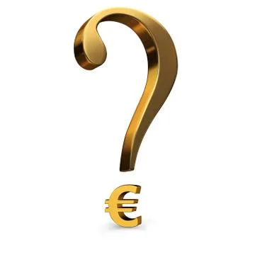 Uncertain euro Stock Illustration