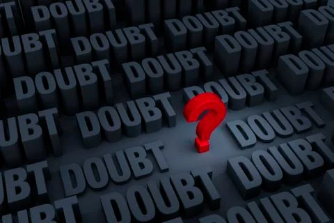 Uncertainty And Doubt Stock Illustration