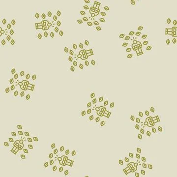 Uncertainty fear line seamless pattern 스톡 일러스트