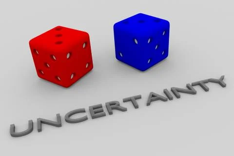UNCERTAINTY - reality concept 스톡 일러스트