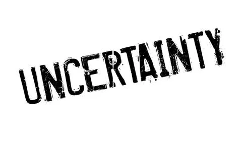 Uncertainty rubber stamp Stock Illustration