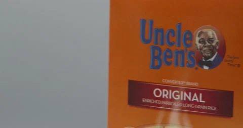 Uncle Ben's Rice - Pan of box Stock Footage 132989572
