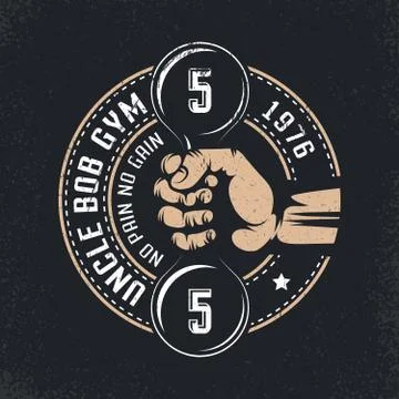 Uncle Bob's gym Stock Illustration