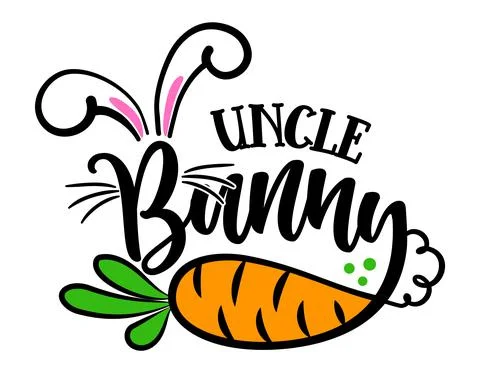Uncle Bunny - Cute Easter bunny Stock Illustration