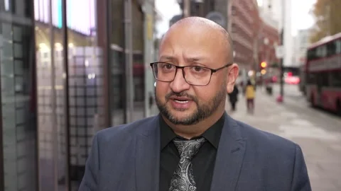 Uncle of five-year-old boy who died after being sent home from A&amp;E interviews a Stock Footage 294207090