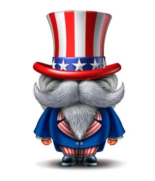 Uncle Sam Character Illustrazione stock