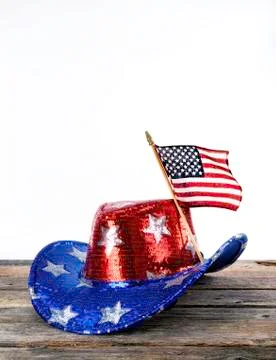 Uncle Sam Cowboy. Stock Photos