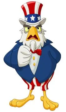 Uncle Sam eagle Stock Illustration